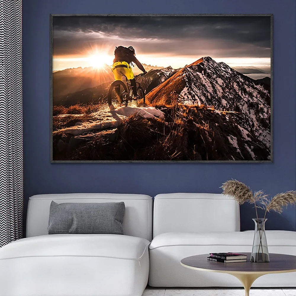 Mountain Biking Movies - SP080 Poster da parete in tessuto