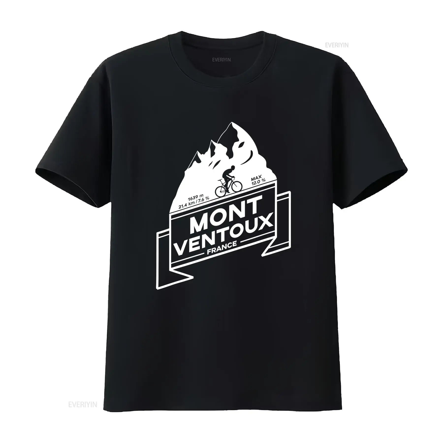 Mountain Biking France - T-shirt Mont Ventoux Road Cycling Climb,