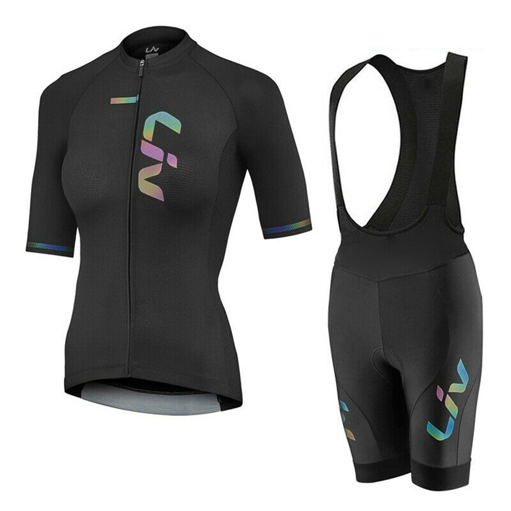 Mountain Biking Wallpaper - LIV Maglia da ciclismo estiva Pantaloncini