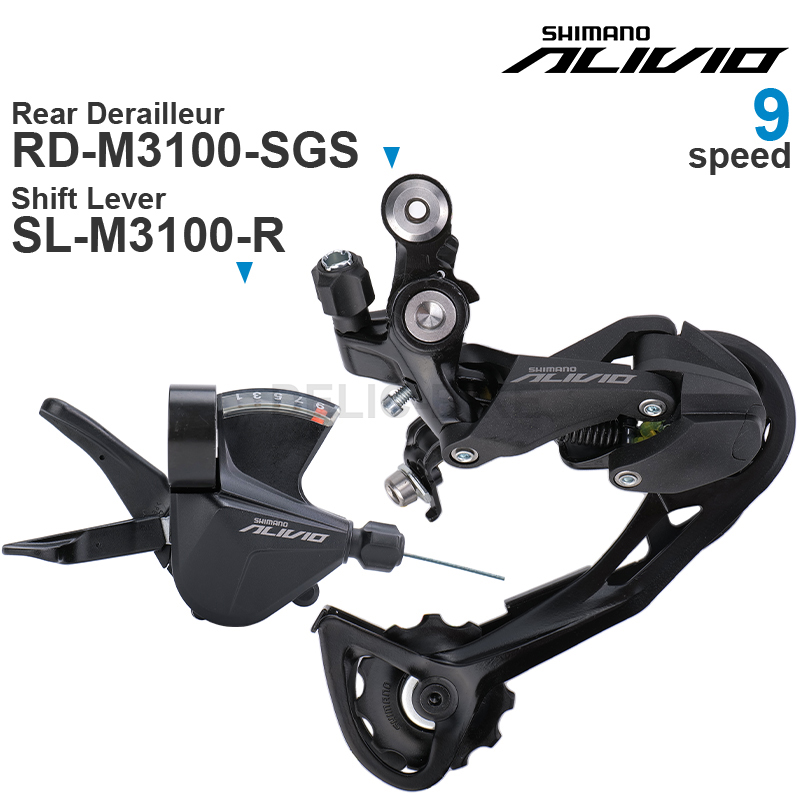 Gruppo SHIMANO ALIVIO M3100, c - Rear Derailleur Shadow recensione e prezzo