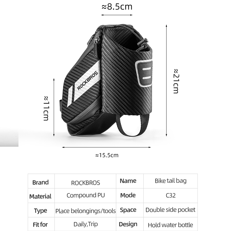 ROCKBROS Borsa da coda per bic - Mountain Biking Waist Pack recensione e prezzo